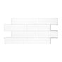 Oslo White 22.56 in. x 10.88 in.  Adhesive Wall Tile (2.80 sq. ft./ 2-pack)