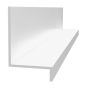 PVC Base Z-Trim for transition between Trusscore Wall Panels and Concrete Floor - White - 10'