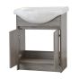 Meuble-lavabo, Cybellia, 2 portes, blanc, 30"