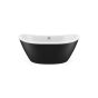 Delsia Freestanding Bathtub - 60" x 32" - Acrylic - Black Skirt