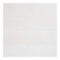 Revêtement mural, Design Blanc, 16 mm x 184 mm x 2438 mm, couvre 28,75 pi²