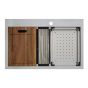 Double Kitchen Sink - Hanko - Stainless Steel - 31" X 20" X 9"