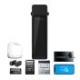 Garage Door Opener - Wi-Fi - Ultra Quiet - Wall Mount - Battery Backup - Black