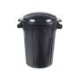 Garbage Bin - Outdoor - Resin - 80 L - Black