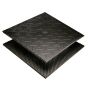 Tapis ergonomique en caoutchouc noir 4' x 6'