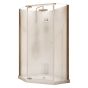 Shower - Begonia - 36" x 36" x 72" - Reversible Door - White and Clear