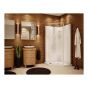 Shower - Begonia - 36" x 36" x 72" - Reversible Door - White and Clear