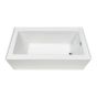 Elara Cubic-Shaped Bathtub - 60" x 31" - Acrylic - White