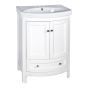 Vanity and Sink - Bellina - White - 2 Doors/1 Drawer - 24" x 34"