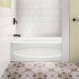 Colony Drop-In Bathtub - 60" x 30" - Porcelain - White