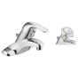 Robinet de lavabo Adler, 1 manette, chrome poli, entraxe de 4"