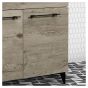 Vanity and Sink - Malea - 2 Doors/1 Drawer - Silver Wood - 36" x 33"