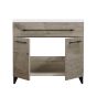 Vanity and Sink - Malea - 2 Doors/1 Drawer - Silver Wood - 36" x 33"