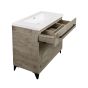 Vanity and Sink - Malea - 2 Doors/1 Drawer - Silver Wood - 36" x 33"