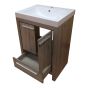 Vanity and Sink - Evolution - 2 Doors/1 Drawer - Nordic Oak - 24" x 35 3/4"