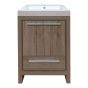 Vanity and Sink - Evolution - 2 Doors/1 Drawer - Nordic Oak - 24" x 35 3/4"