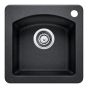 Bar Sink - Diamond - 1 Bowl - 1 Hole - Silgranit - Anthracite - 15" x 15" x 8"