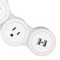 4-Outlet Surge Protector Flexigon Power Strip +  2 USB Ports, 6'