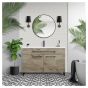 Vanity and Sink - Malea - 2 Doors/1 Drawer - Silver Wood - 48" x 33"