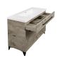 Vanity and Sink - Malea - 2 Doors/1 Drawer - Silver Wood - 48" x 33"