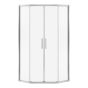 Sliding Shower Door - Radia - 38" x 38" - Tempered Glass