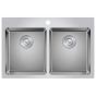 Kitchen Sink - ZR Series - 2 Bowls - 1 Hole - Stainless Steel - 31.88" x 20.63" x 9"