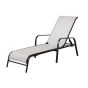 Chaise longue avec dossier inclinable, 64,5 x 48 x 193 cm