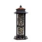 Regal style tube bird feeder with metal hopper