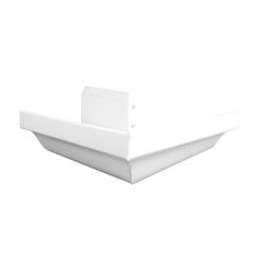 Gutter Exterior Corner - Galvanized Steel - White From Hi-Bak | Potvin ...