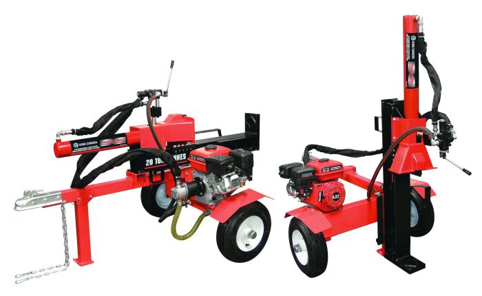 Gas log splitter