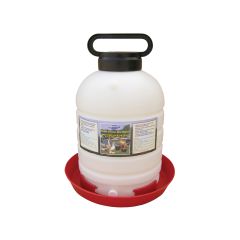 Farm Tuff Top Fill Poultry Fountain - White/Red - 5 gal