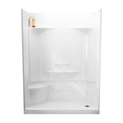 Essence Shower - 59 3/4″ x 30" - Acrylic - White - Right Drain