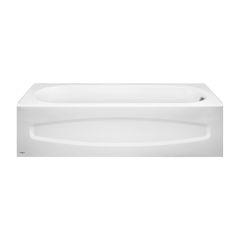 Colony Recess Bathtub - 60" x 30" - Porcelain - White - Right-Hand Outlet