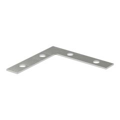 Flat Corner Plate - Zinc - 2 1/2 "