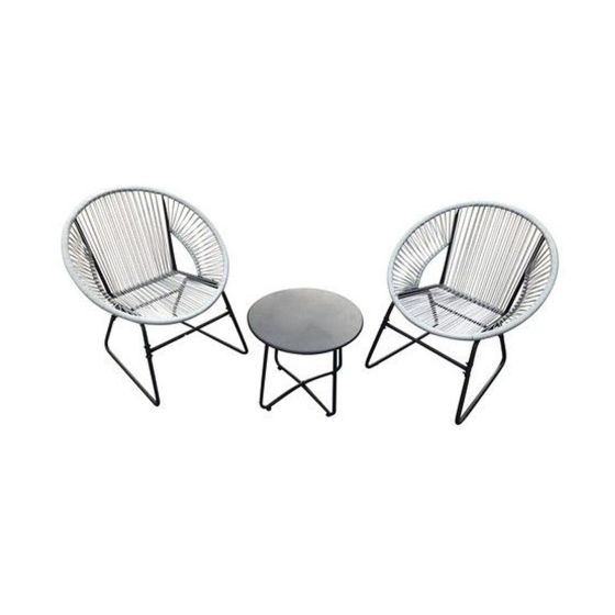 Bistro Set - Taupe Grey