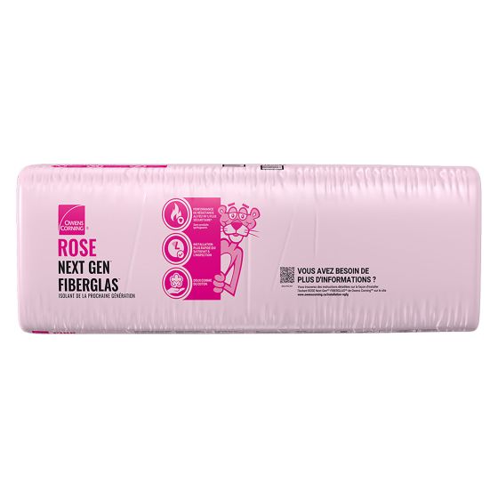 R-14 Pink Next Gen Fiberglas Insulation - 23" x 47" x 3 1/2" - Covers 120.1 sq. ft