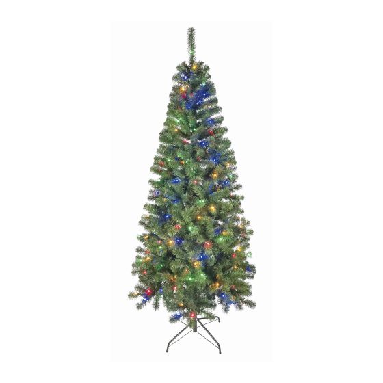 Sapin de Noël à éclairage multi, 7,5'