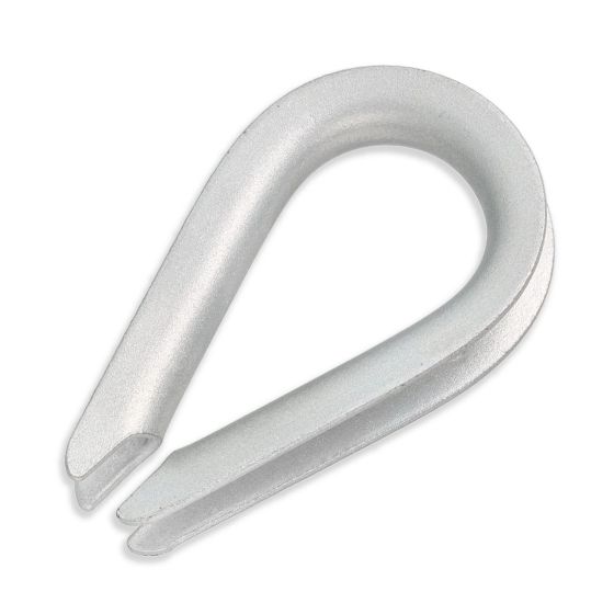 Cosse pour câble métallique, zinc, 1/8"