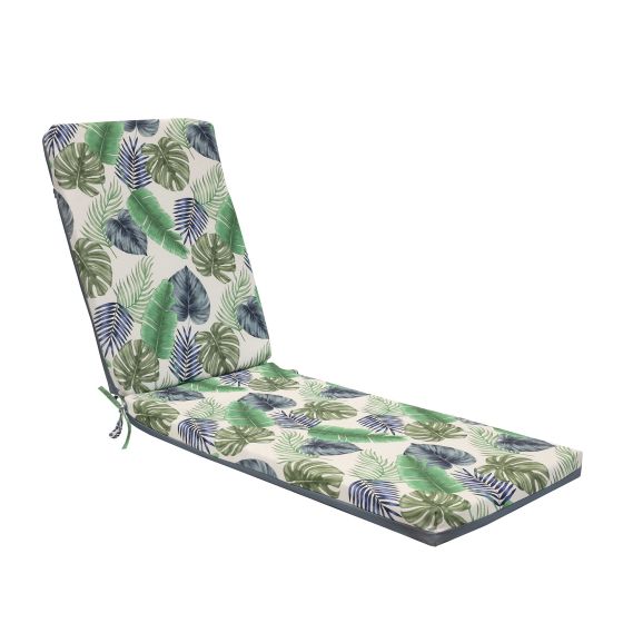 Printed Cushion For Lounge Chair - Blue/Grey - 22" x 73"