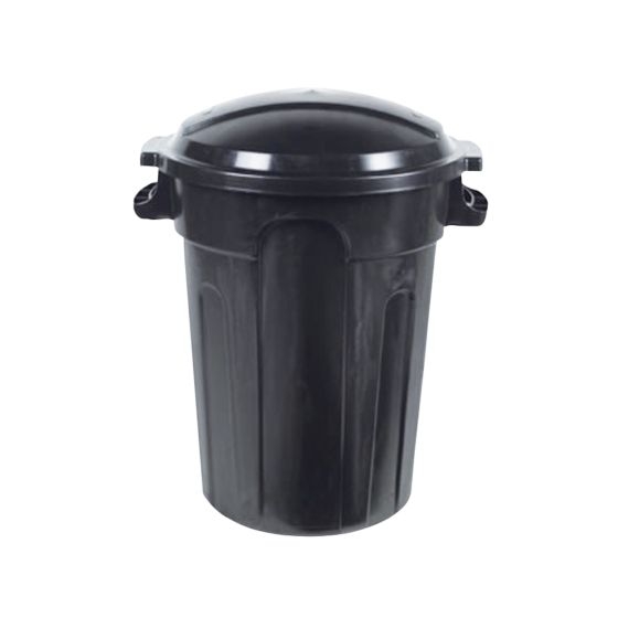 Poubelle, extérieure, résine, 80 l, noir