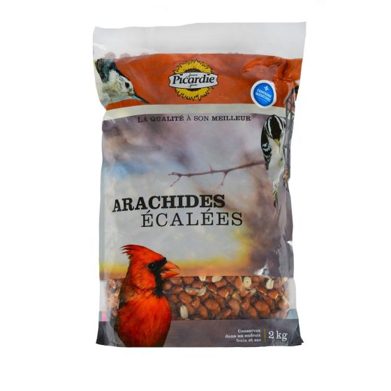 Arachides écalées pour oiseaux sauvages, 2 kg