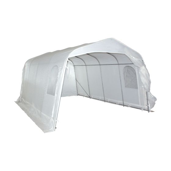 Car shelter, clear, 11' x 16' x 8'