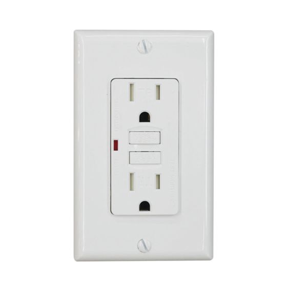 Tamper-resistant GFI receptacle