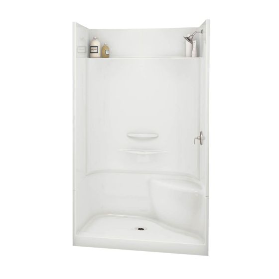 Shower - Essence - 48″ x 34" - Acrylic - Central Drain -- White