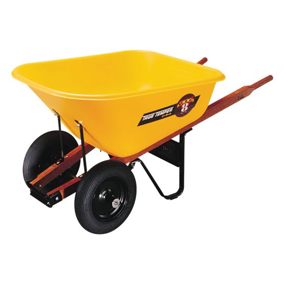 Wheelbarrow - Poly Bowl - 2 Wheels - 8 Cu. Ft.