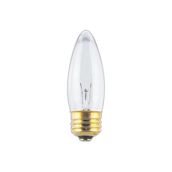 Ampoule incandescente, B11, chandelier, blanc doux, 2/pqt