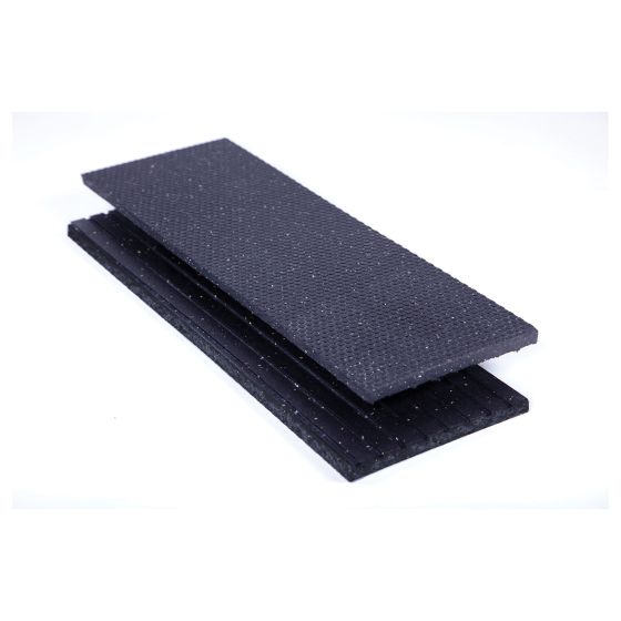 Rubber step cover – Non-Slip - Black - 8" x 24" x 3/4"