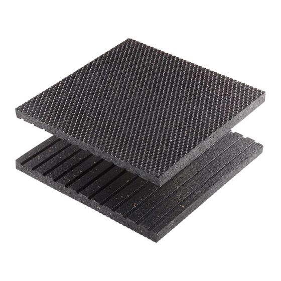 Rubber step cover – Non-Slip - Black - 36" x 48" x 3/4"