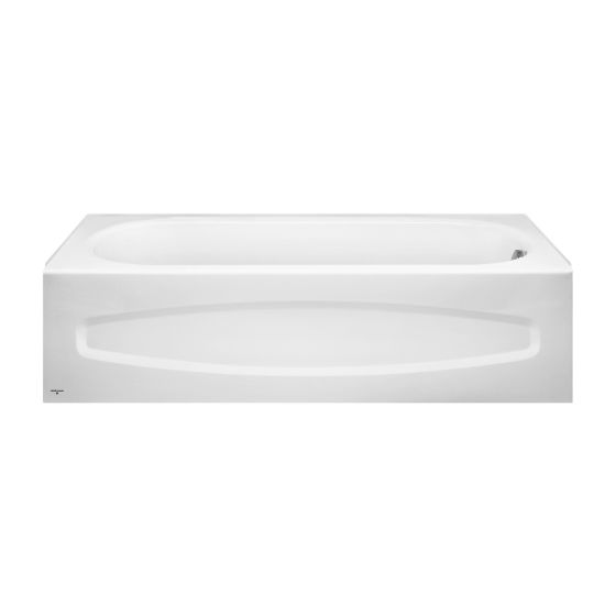 Colony Drop-In Bathtub - 60" x 30" - Porcelain - White