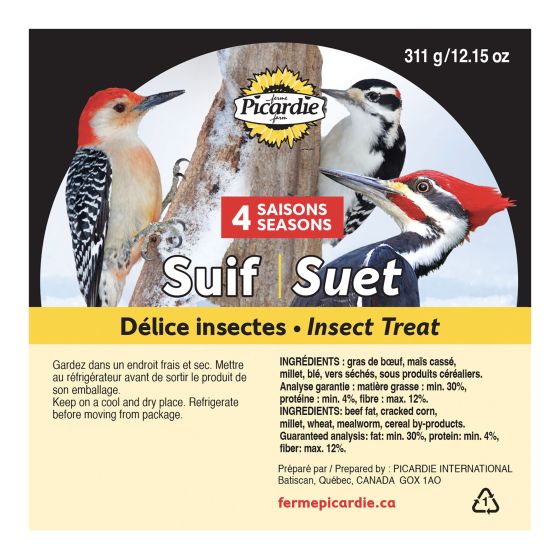 Suif Délice aux insectes pour oiseaux 311 g